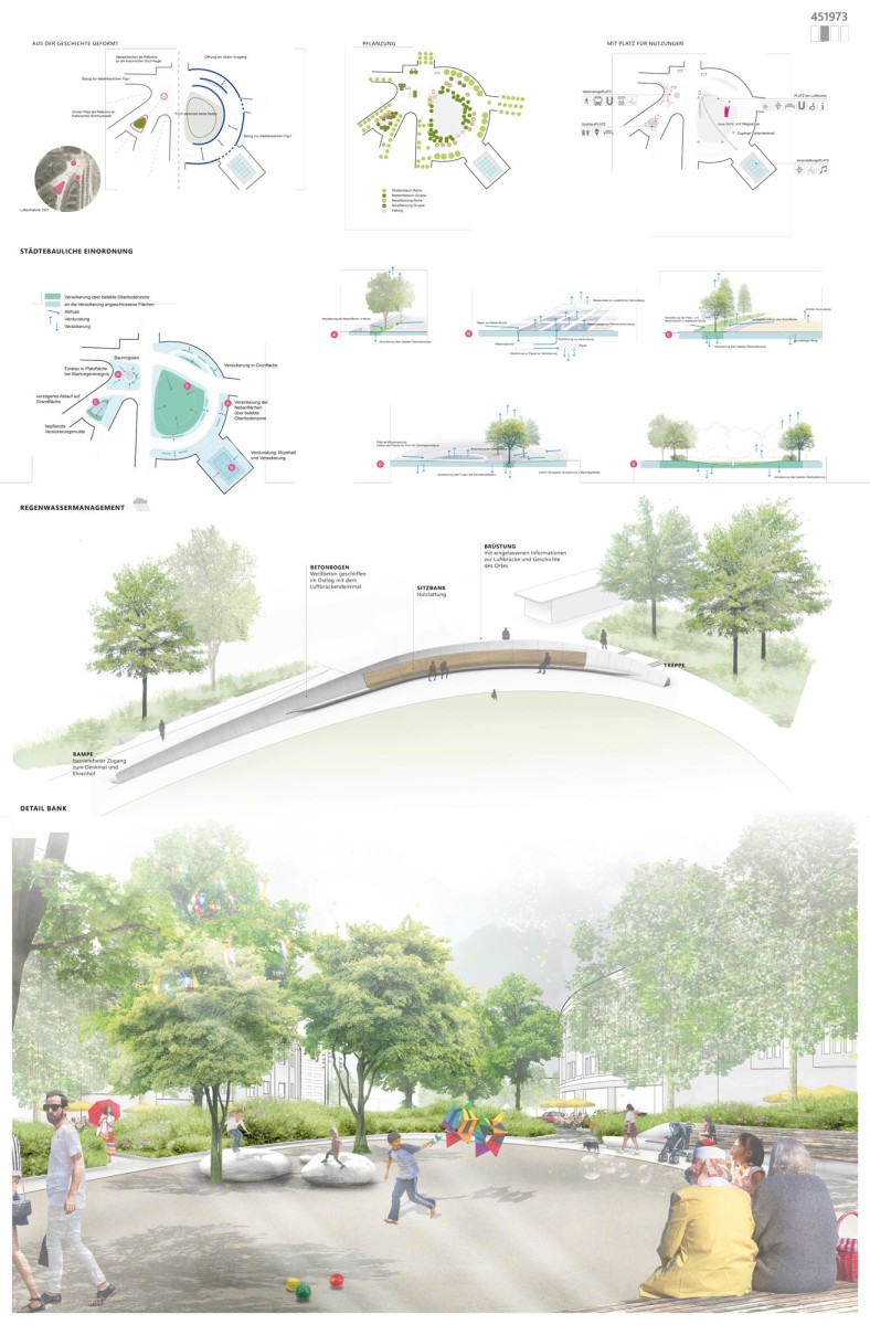 Bruun Moellers Platz der Luftbruecke Praesentationsplan 2